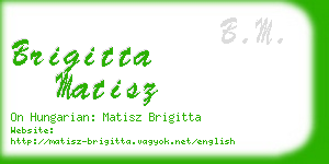 brigitta matisz business card